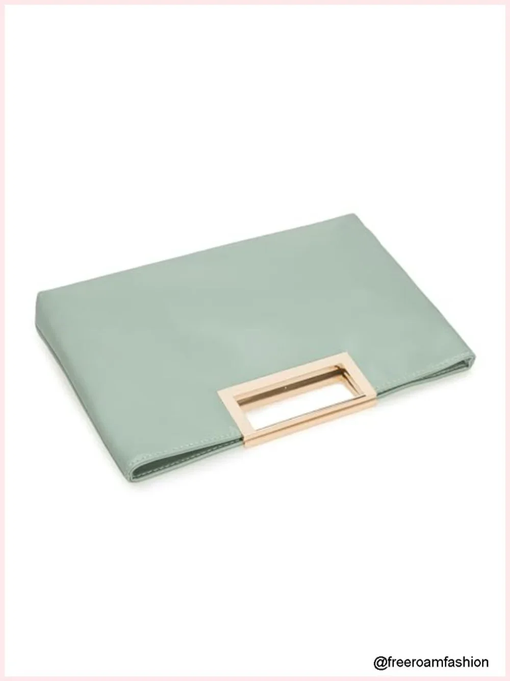 Vegan Leather Convertible Clutch Purse with Chain Strap
